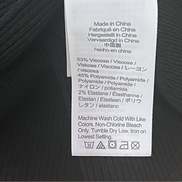 J.Crew Black Ruffle Hem Sweater Dress Long Sleeve Modern Minimalist Size M NWT - Picture 10 of 15